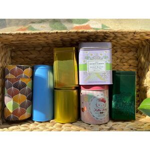 Assorted Tea tins for loose leaf and tea bags